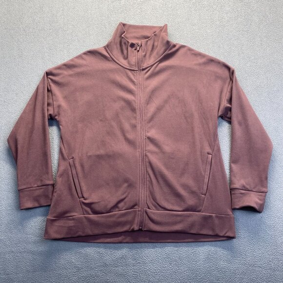 Mondetta Ladies' Cozy Full Zip Jacket Size XL Soft berry flint - Picture 13 of 13